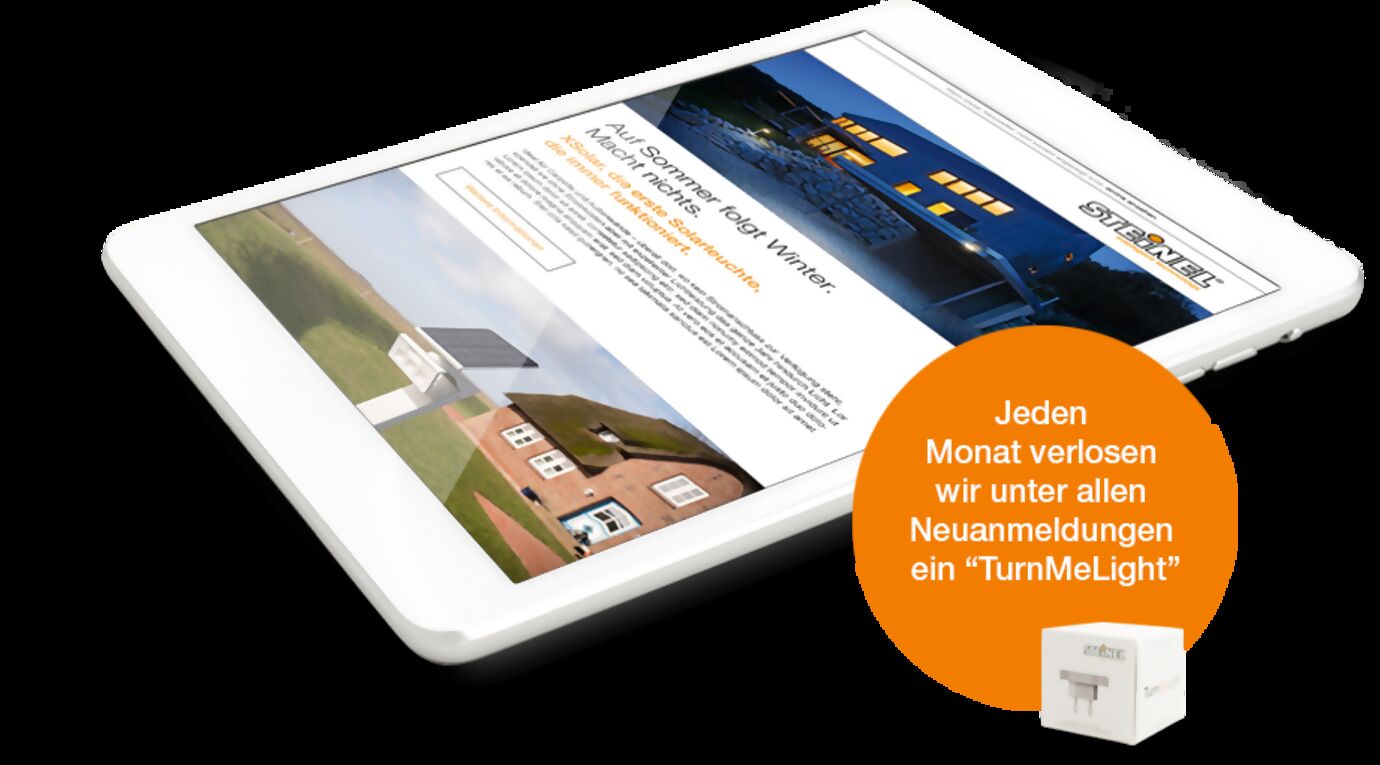 Restez informé et gagnez ! Inscrivez-vous à notre newsletter et tentez de remporter un 'TurnMeLight' chaque mois.