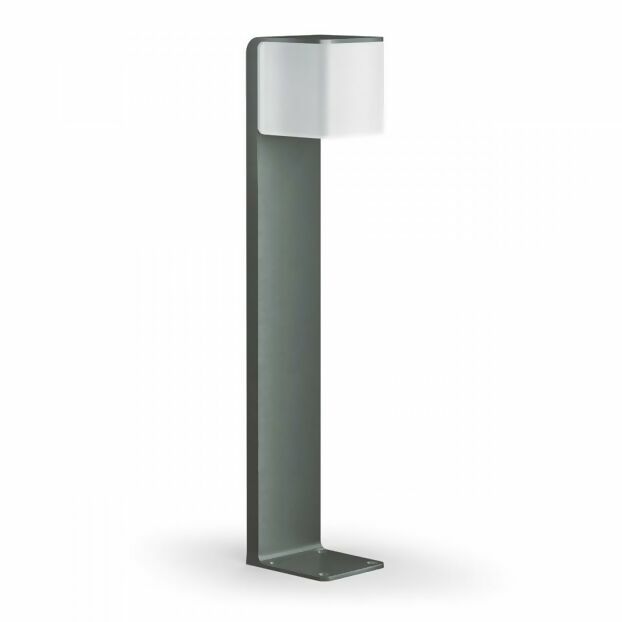 Borne lumineuse LED intelligente avec capteur de mouvement et technologie Bluetooth, design moderne et élégant, éclairage efficace pour jardins et allées.