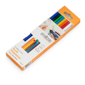 Bâtons de colle couleur Ø 7 mm 16 pces (96 g)