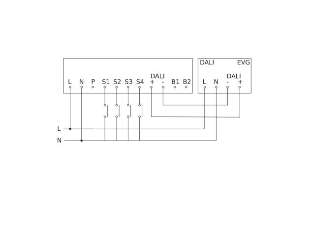  IR Quattro HD 24m DALI plus Encastrement au plafond