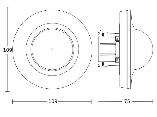  PD-24 ECO KNX - faux-plafonds noir